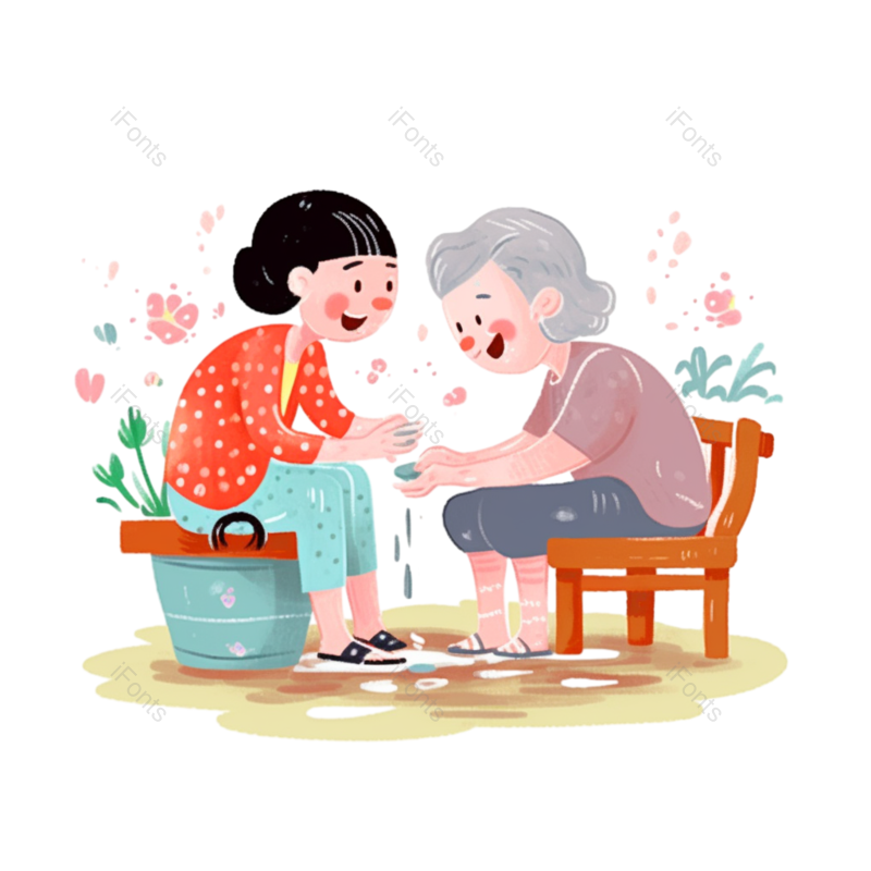 节日图片,母亲节元素,妈妈PNG,老人免抠素材